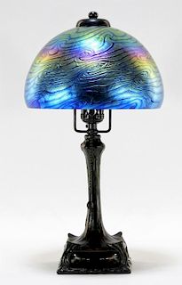 Lundberg Studios Van Gogh Sunset Boudoir Lamp