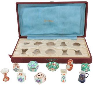 Diminutive Collection of Japanese Signed Porcelain