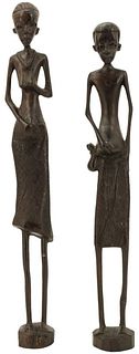(2)African Art Wood Stick Figures