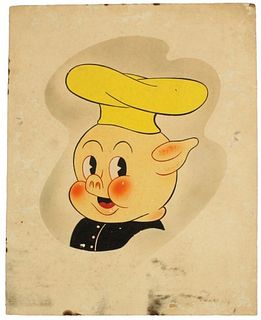 Vintage Porky Pig Art