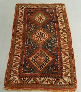 C.1900 Oriental Caucasian Kazak Rug