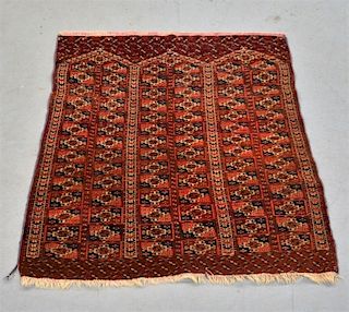 Antique Oriental Persian Turkmen Prayer Rug