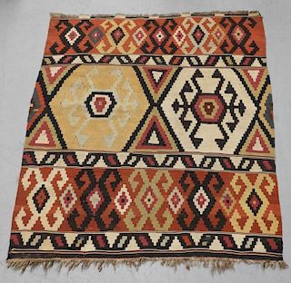 Antique Persian Flat Weave Shirvam Khilim Carpet