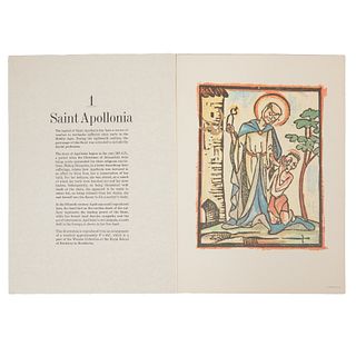 Prints, Saint Apollonia, Wessler Collection