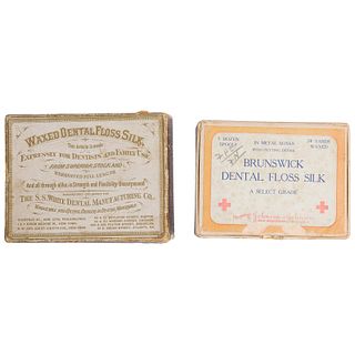 Boxed Brunswick Dental Floss Silk Canisters