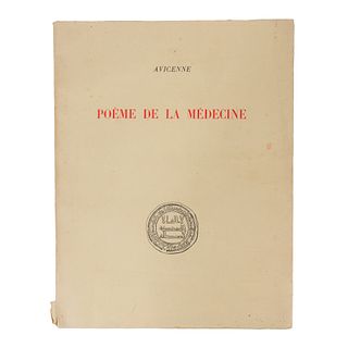 Book, Poeme de la Medecine, Avicenne