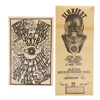 Two Small Rock Posters 1960's, Berner, Fluxfest