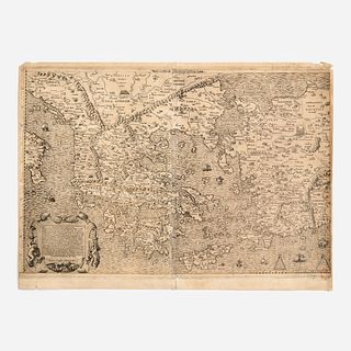 Rare and Important Map of Greece, Salamanca (ca. 1558)