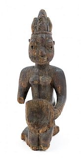 A Yoruba Female Shrine Figure, NIGERIA,
