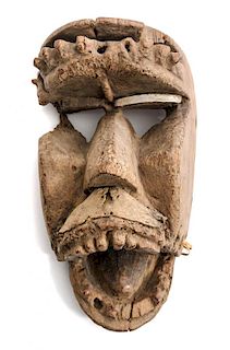 A Kran Poro Wood Mask, LIBERIA,