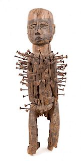 A Kongo Style Nail Figure, DEMOCRATIC REPUBLIC OF THE CONGO, EARLY 20TH CENTURY,