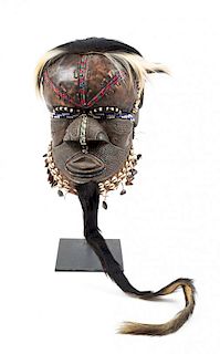 A Kuba Helmet Mask, DEMOCRATIC REPUBLIC OF THE CONGO,