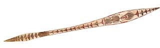 A Carved Wood Dance Stick, SOLOMON ISLANDS, FIRST HALF OF 20TH CENTURY,