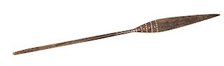 A Carved and Inlaid Wood Paddle, COOK ISLANDS, FIRST HALF OF 20TH CENTURY,