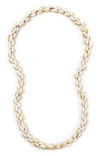 A Cowrie Shell Necklace, SAMOA, FIRST HALF OF 20TH CENTURY,