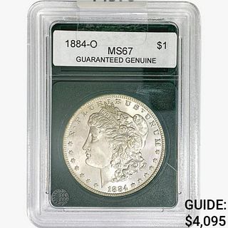 1884-O Morgan Silver Dollar GG MS67 