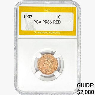 1902 Indian Head Cent PGA PR66 RED