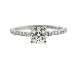 De Beers Platinum 0.75ct I SI1 Diamond Engagement Ring
