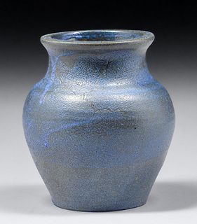 North State Pottery (Sanford, NC) Mottled Purple Vase c1924-1935