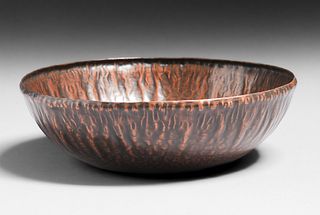 W.H. Dunstan Hammered Copper Bowl c1920