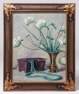 Frederick Almond Zimmerman (1886 – 1974) Painting "The Treasure Chest" Pasadena 1926