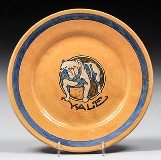 Yale Bulldog Plate c1910