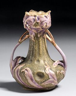 Amphora Pottery Two-Handled Vase c1900s