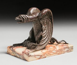 French Art Deco Bronze Gargoyle c1920s