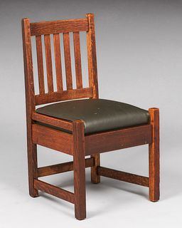 Limbert Oak Side Chair c1910