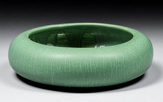 Hampshire Pottery Matte Green Bowl c1910