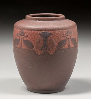 Roseville Victorian Art Pottery Vase c1924