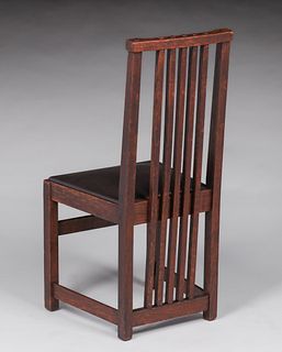 Limbert Yellowstone Lodge, Wyoming Spindled Dining Chair c1912
