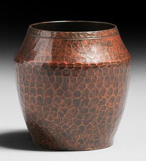 Armenac Hairenian Hammered Copper Vase c1930