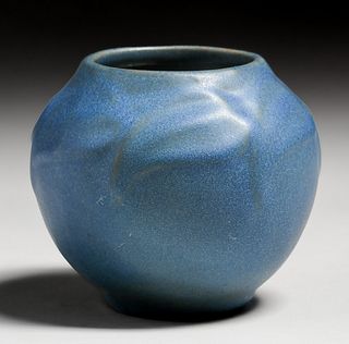 Van Briggle Matte Blue Teens Vase c1916-1919