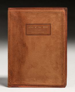 Roycroft Suede Leather Book "Will o' the Mill" Robert Louis Stevenson 1901