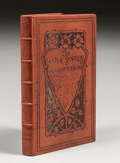 Roycroft Modeled Leather Book "The Man of Sorrows" 1904