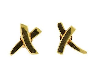Tiffany &amp; Co 18k Gold Paloma Picasso X Earrings