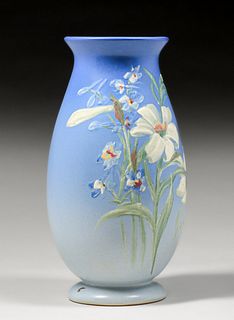 Weller Hudson Hester Pillsbury Floral Vase c1920s