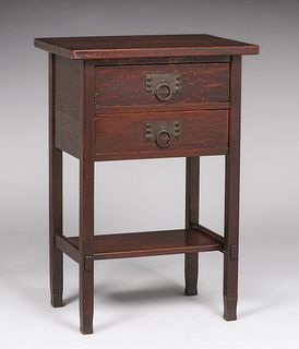 Imperial Furniture Co Two-Drawer Nightstand c1910