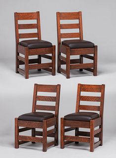 Lifetime Furniture Co Set of 4 Dining Chairs c1910