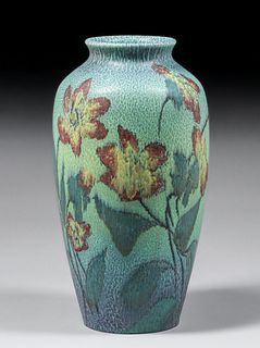 Rookwood Pottery Louise Abel Floral Wax Matte Vase 1922