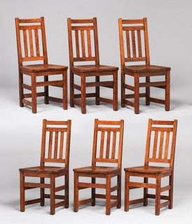 Limbert Set of 6 Dining Chairs c1910