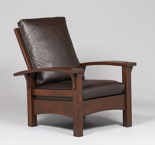 Gustav Stickley #336 Bowarm Morris Chair c1910