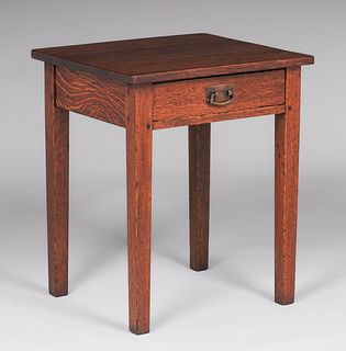 L&JG Stickley One-Drawer Table c1908-1912