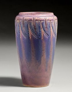 Rookwood William Hentschel Tall Carved Vase 1914