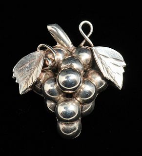 Mexican Sterling Silver Brooch c1930s