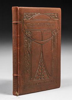 Roycroft Modeled Leather Book "The Mintage" Elbert Hubbard 1909