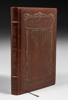 Roycroft Modeled Leather Book "Health and Wealth" Elbert Hubbard 1908