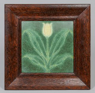 Grueby Tulip Tile c1905