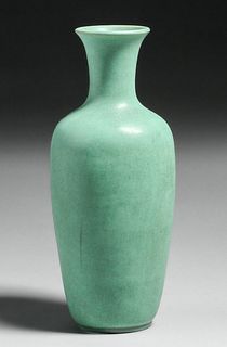 Teco Pottery #64B Matte Green Vase c1910